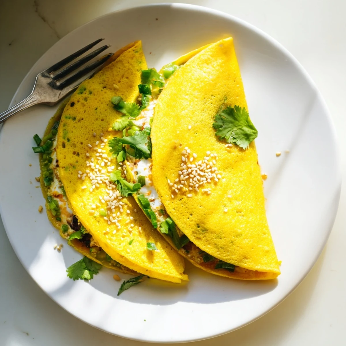 Crispy Burmese Mont Lin Ma Yar street snacks with chickpeas and sesame seeds