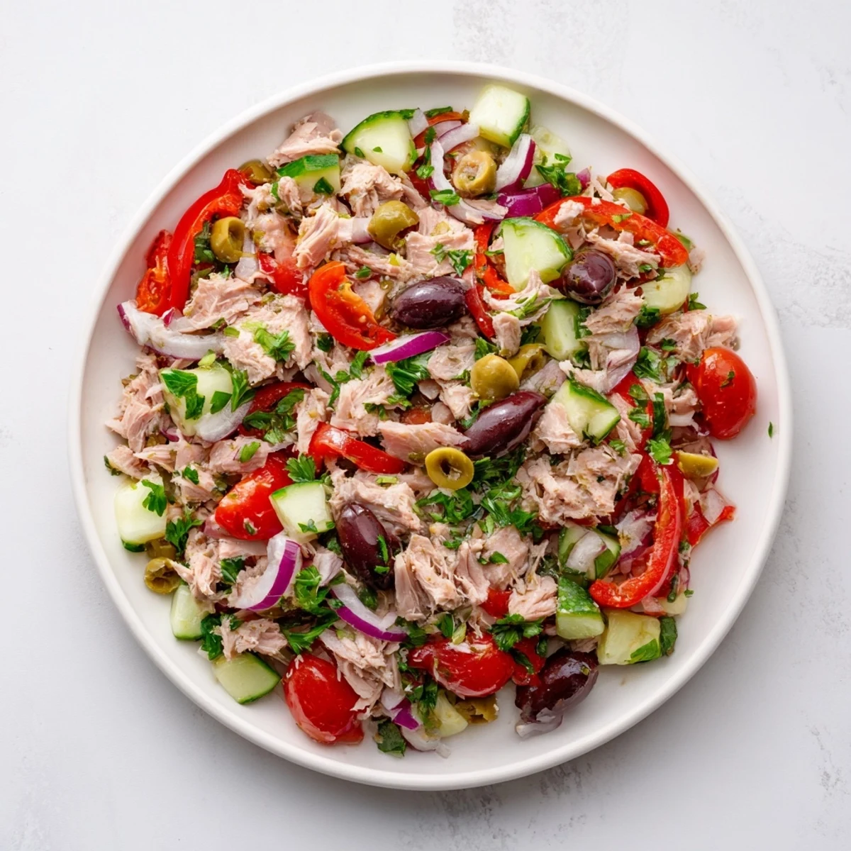 Simple Mediterranean Tuna Salad