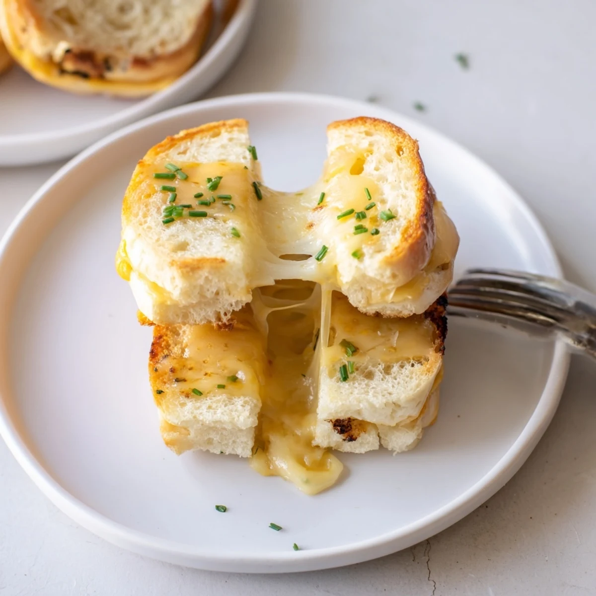 Bite-sized Mini Grilled Cheese Hawaiian Rolls served with tomato soup for dunking