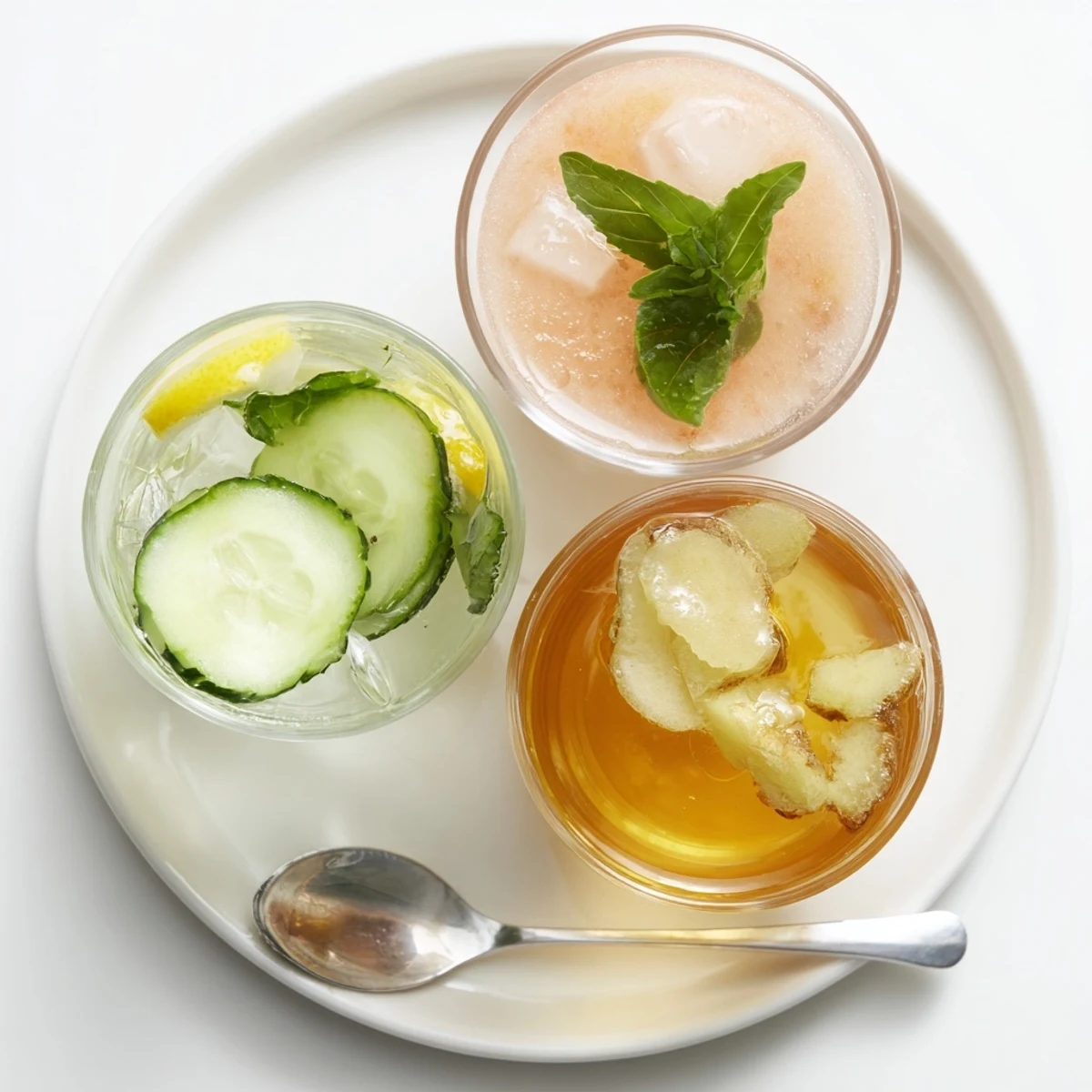 Pitcher of chilled Summer Detox Drinks with cucumber, lemon, and mint aroma