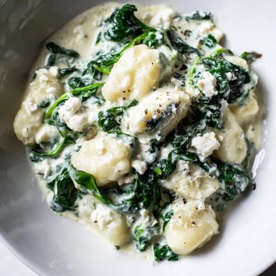 Creamy Gnocchi With Spinach And Feta