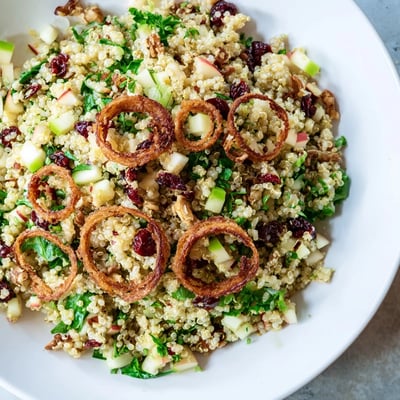 Honey Mustard Quinoa Apple Salad